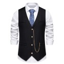 Slim-Fit V-Neck Men's Suit Vest