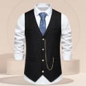 Slim-Fit V-Neck Men's Suit Vest