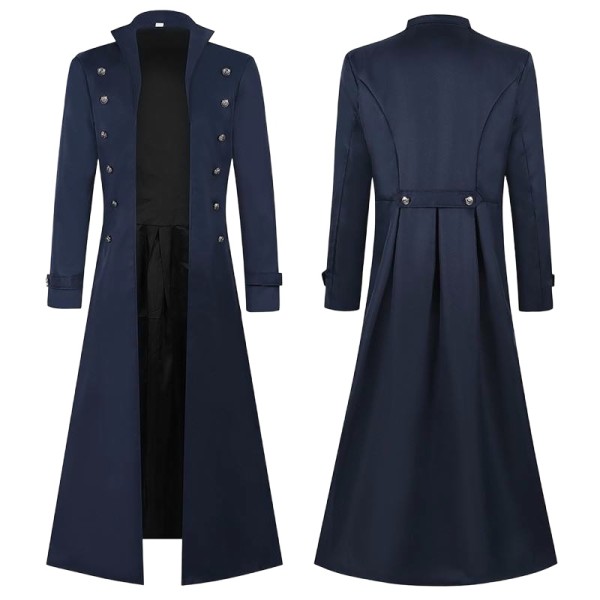 Retro-Style Long Formal Coat
