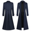 Retro-Style Long Formal Coat