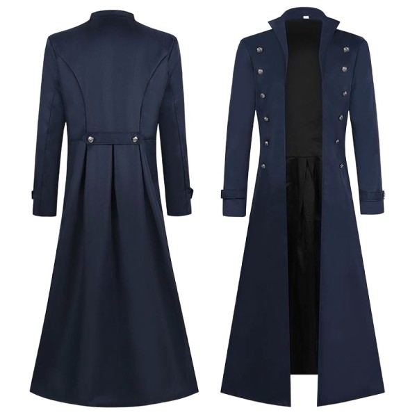 Retro-Style Long Formal Coat