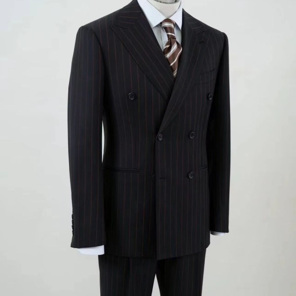 Slim-Fit Business Wool Suit