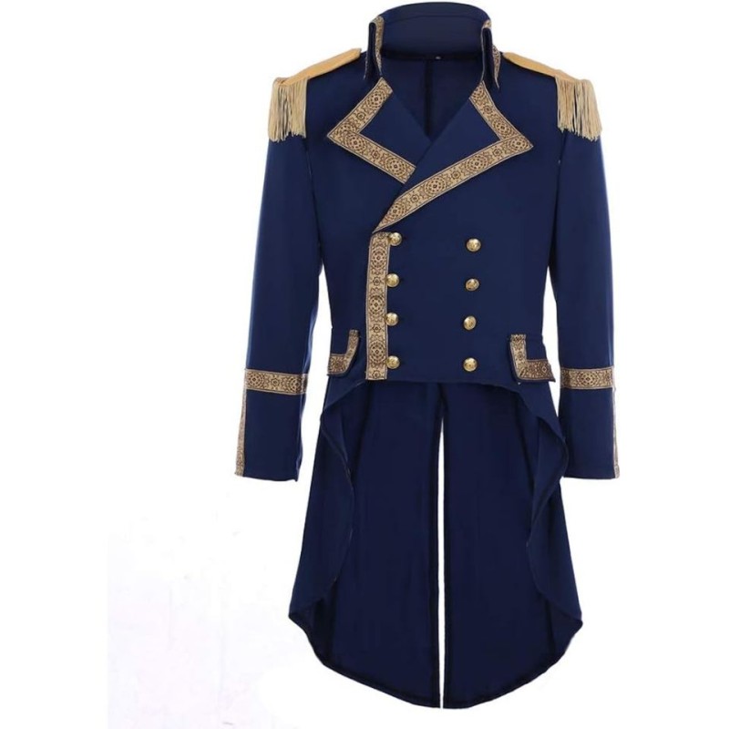 Exquisitely Embroidered Retro-Style Long Coat