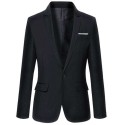 Single-Button Men's Casual Blazer