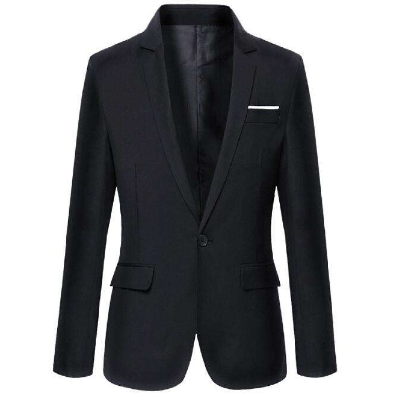 Single-Button Men's Casual Blazer