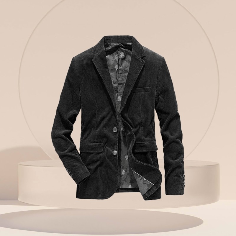 Single-Breasted Men's Suit Jacket