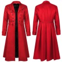 Vintage Dark Gothic-Style Trench Coat