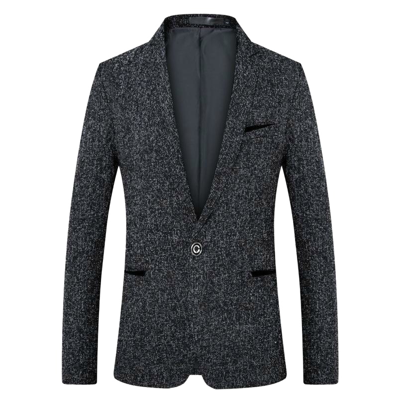 Slim-Fit Structured Casual Blazer
