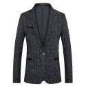 Slim-Fit Structured Casual Blazer