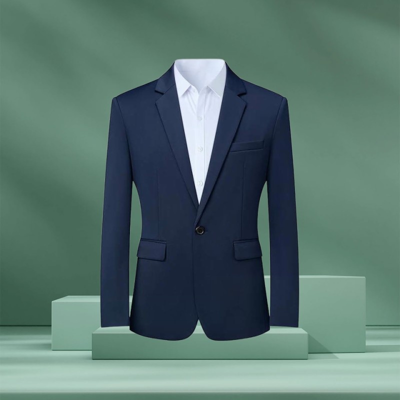 Slim-Fit Wrinkle-Resistant Business Suit Jacket