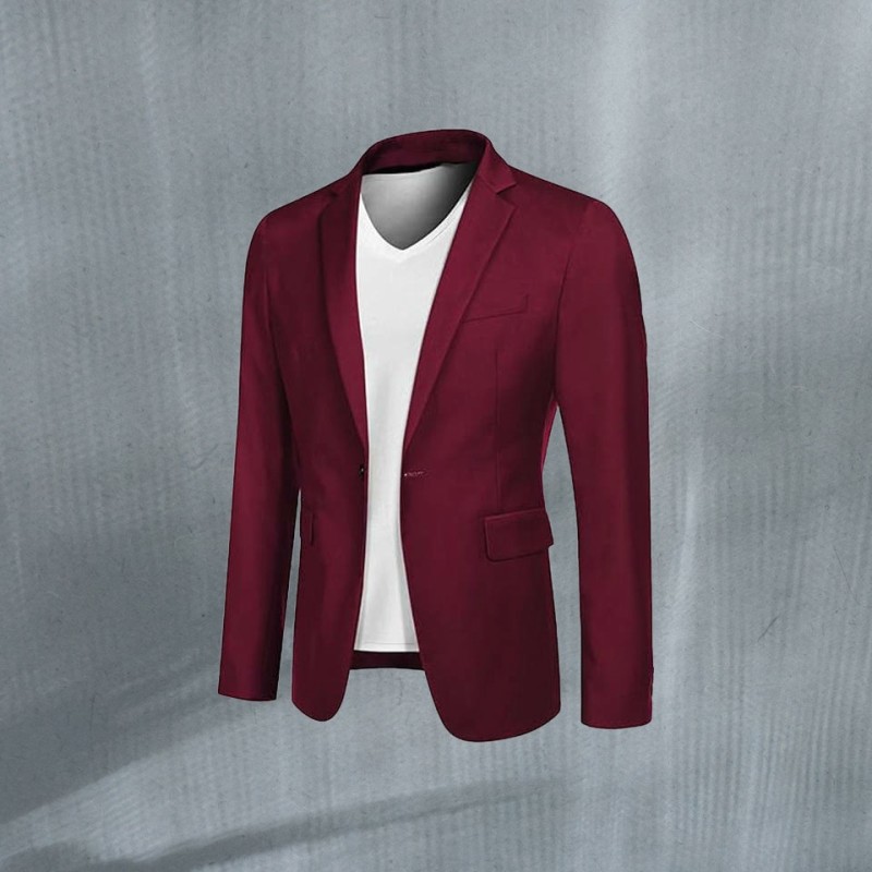 Comfortable & Breathable Cotton Men's Casual Suit Jacket