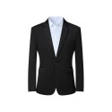 Minimalist Solid-Color Slim-Fit Blazer