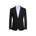 Minimalist Solid-Color Slim-Fit Blazer