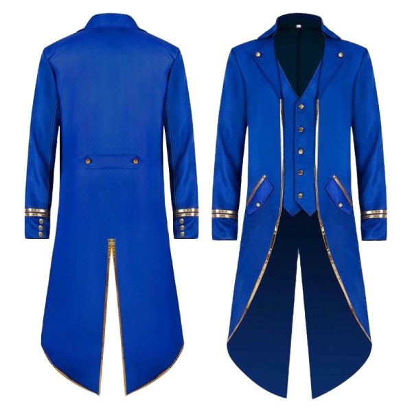 Retro Slim-Fit Mid-Length Formal Coat (Halloween Style)