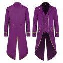 Retro-Style Stand-Collar Long Coat