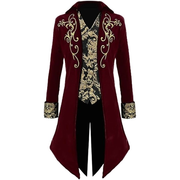 Ornate Embroidered Blue Tailcoat (Performance Wear)