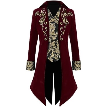 Ornate Embroidered Blue Tailcoat (Performance Wear)