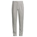 Breathable Cotton-Linen Pleated Casual Trousers