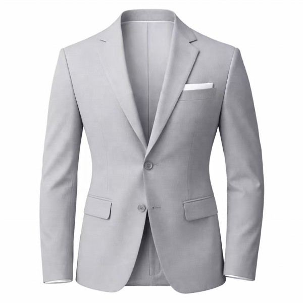 Slim-Fit Linen-Blend Business Blazer
