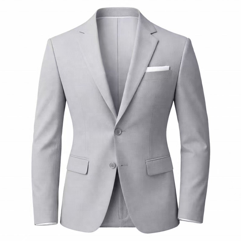 Slim-Fit Linen-Blend Business Blazer