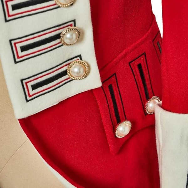 Stand-Collar Wool Formal Jacket