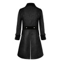Textured, Breathable Stand-Collar Trench Coat