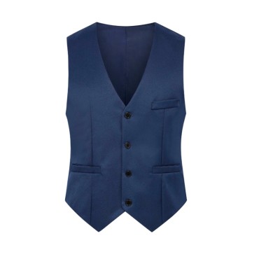 Business-Casual Solid-Color Vest