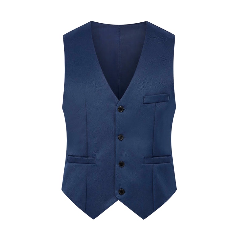 Business-Casual Solid-Color Vest
