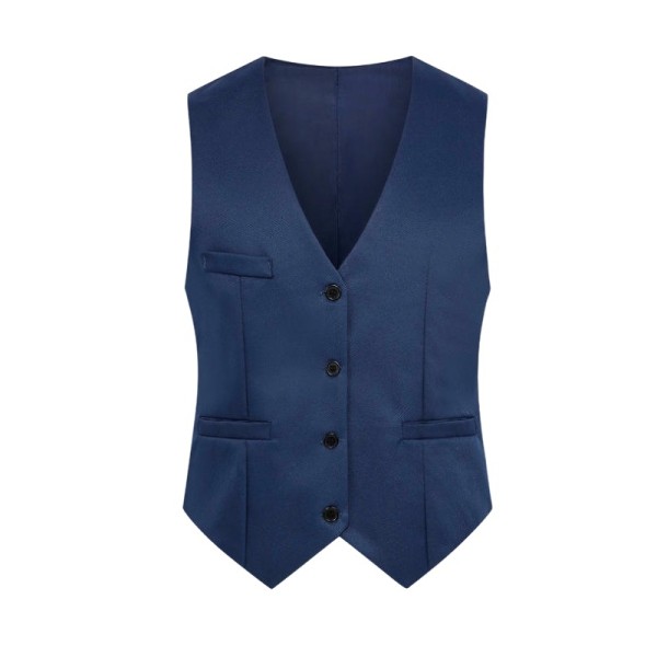 Business-Casual Solid-Color Vest