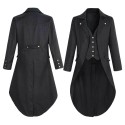 Warm, Slim-Fit Gothic-Style Men's Winter Overcoat