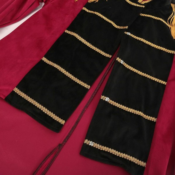 Slim-Fit Velvet Men's Long Coat