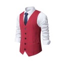 Business Casual Striped Suit Vest