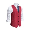 Business Casual Striped Suit Vest