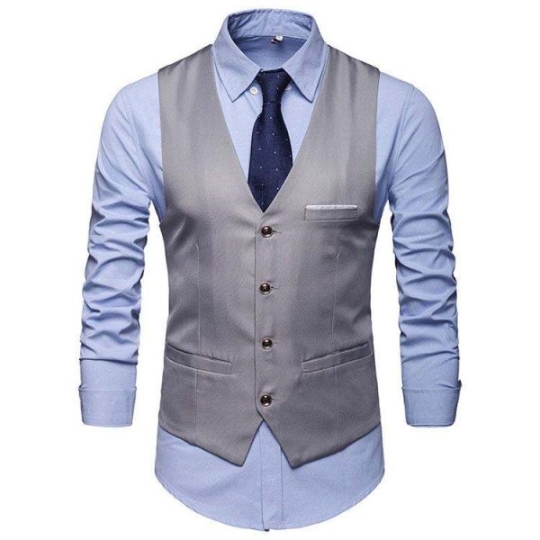 Casual, Wrinkle-Resistant Suit Vest