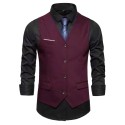 Men's Business Cotton-Poly Blend Vest
