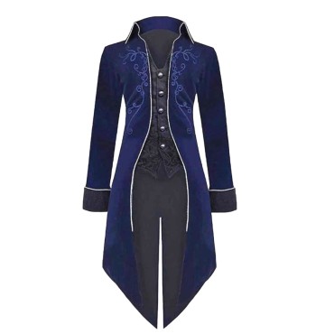 Slim-Fit Gothic-Style Formal Overcoat