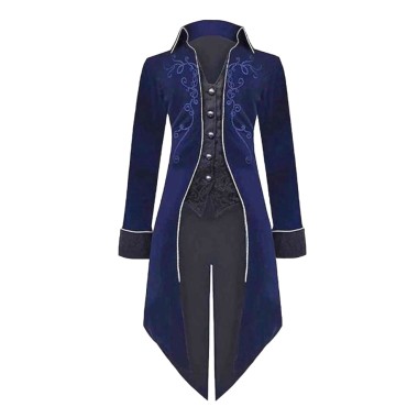Slim-Fit Gothic-Style Formal Overcoat
