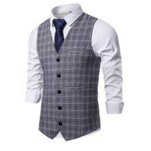 Breathable, Water-Resistant, Slim-Fit Men's Suit Vest