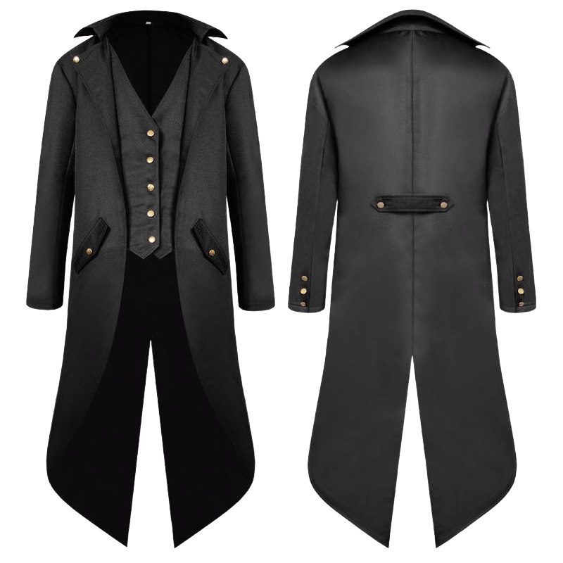 Cotton Men's Steampunk Formal Suit