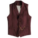 Suede Business Formal Men's Vest