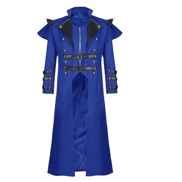Men's Steampunk Long Trench Coat