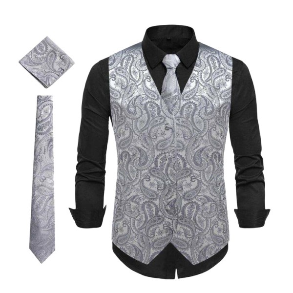 Business, Wrinkle-Resistant Men's Suit Vest