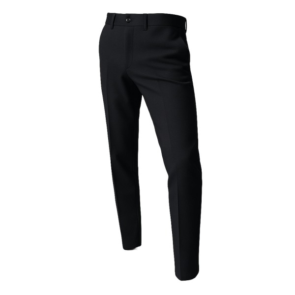 Wrinkle-Resistant, Straight-Leg, Mid-Rise Dress Trousers