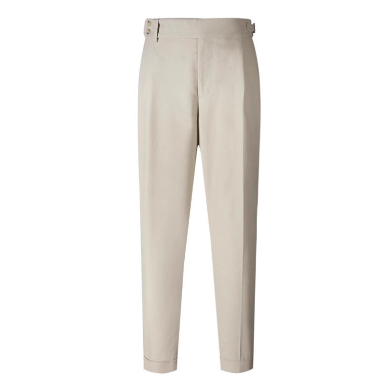 Comfortable, Slim-Fit Cotton Dress Trousers for Men (Commuter Style)