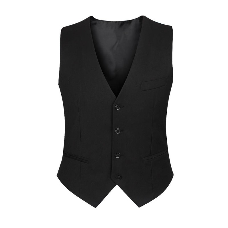 Slim-Fit Formal Business Suit Vest for Men
