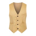 Slim-Fit, Wrinkle-Resistant Business Suit Vest for Men