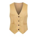 Slim-Fit, Wrinkle-Resistant Business Suit Vest for Men