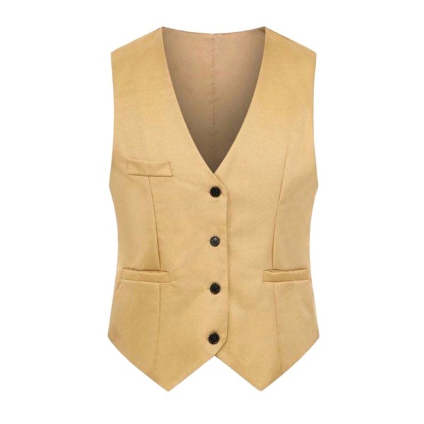 Slim-Fit, Wrinkle-Resistant Business Suit Vest for Men