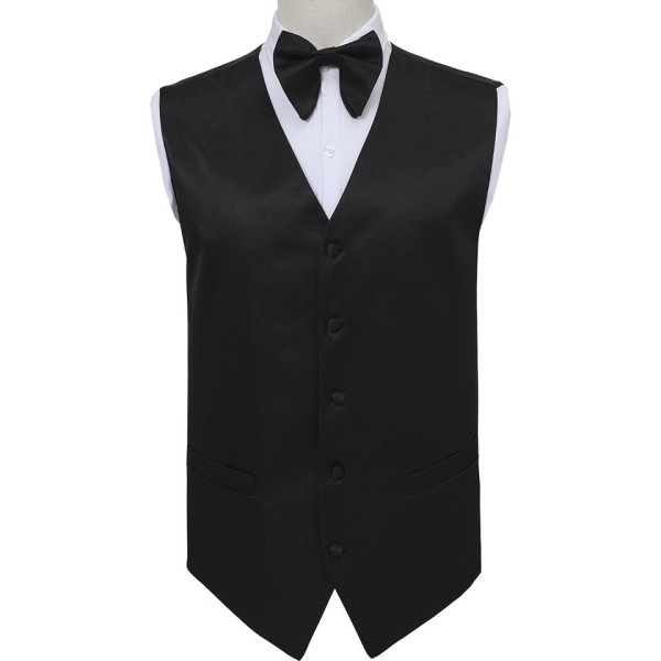 Solid-Color Formal Business Vest Set for Men