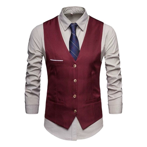 Breathable Business Suit Vest for Men